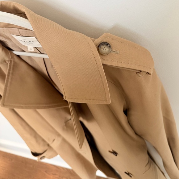 EUC Sezane Trench Coat - size 36/size 4 - tan/camel - Picture 13 of 14
